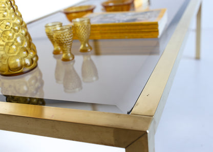 Brass Frame Coffee Table