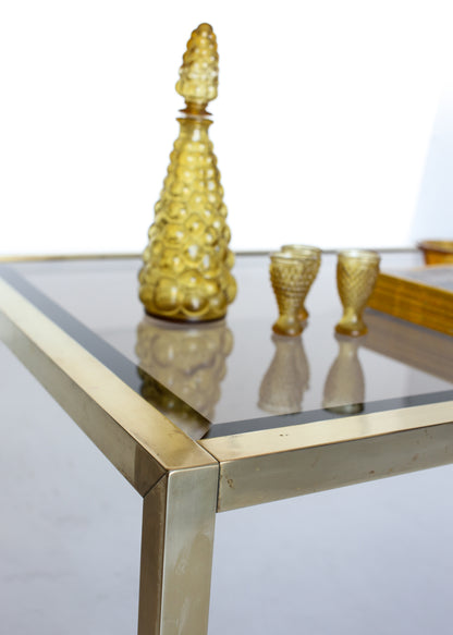 Brass Frame Coffee Table