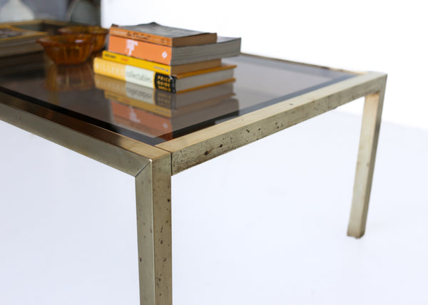 Brass Frame Coffee Table