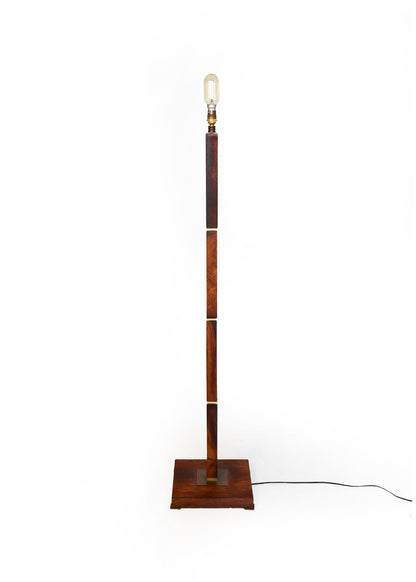 Vintage Floor Lamp with Brass Detail