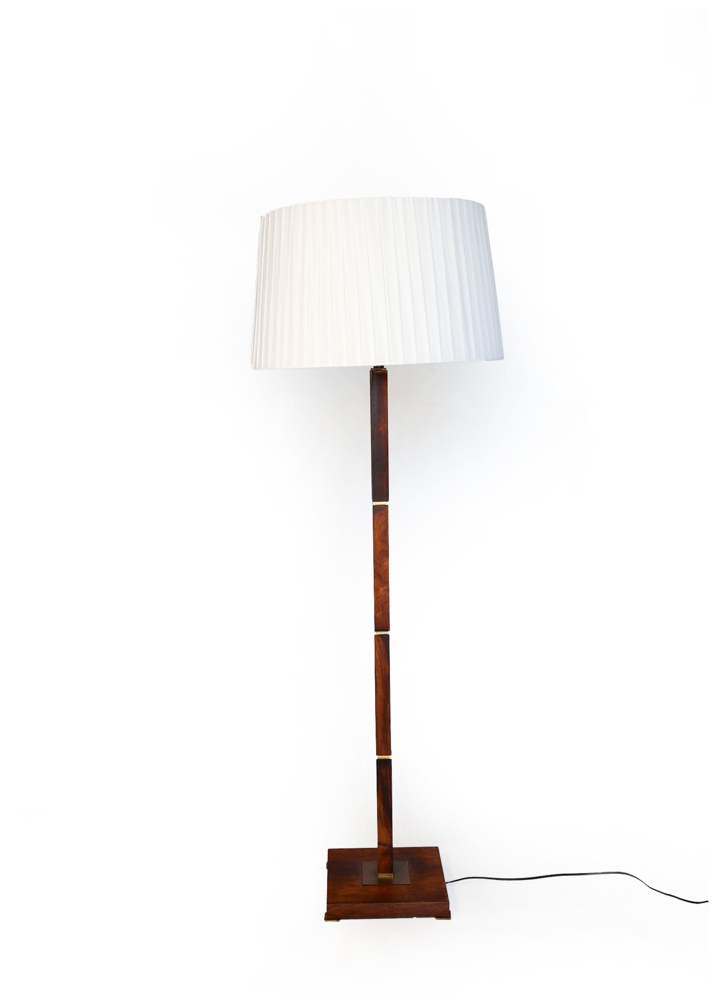 Vintage Floor Lamp with Brass Detail