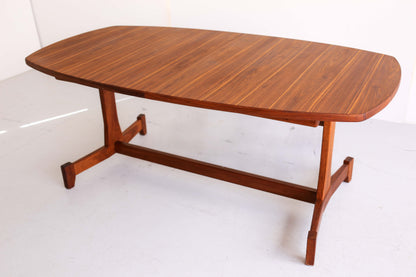Mid-Centurty Modern Kiaat Dining Room Table - Extendable