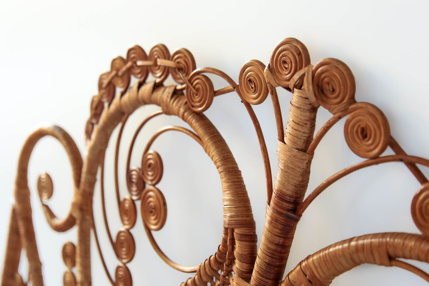 Rare Cane Single Headboard