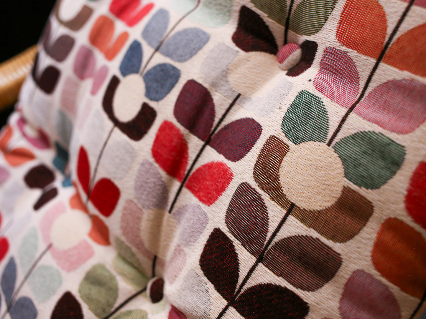 Pair of Vintage Bent Cane and Rattan Armchairs