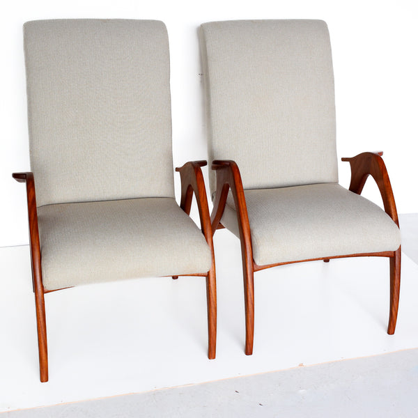 A Pair of 1950s Italian Armchairs