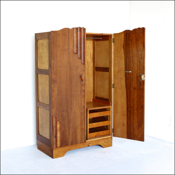 Two Door Art Deco Wardrobe