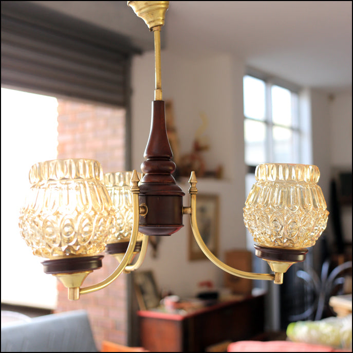 Retro Three Light Chandelier