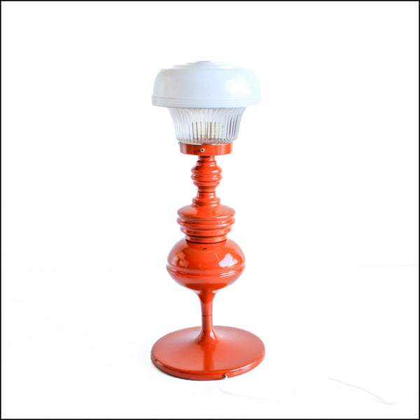 Space Age Orange Table Lamp