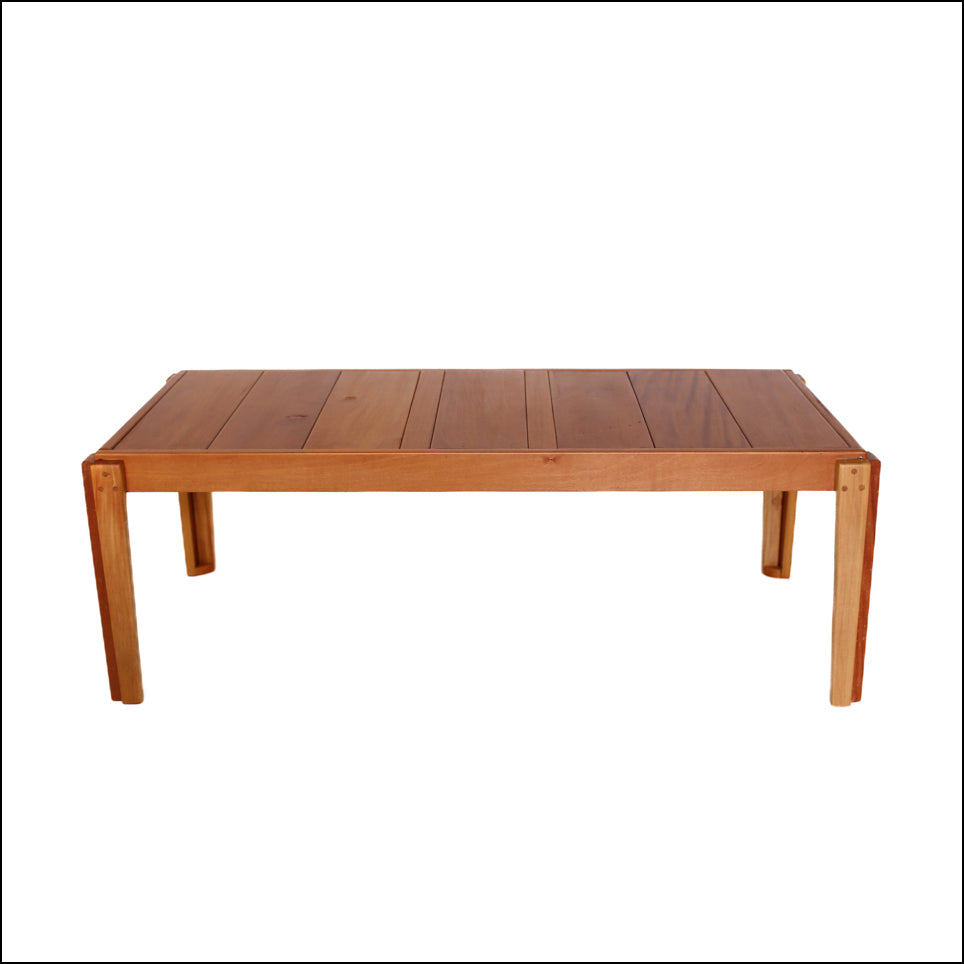 Balau Coffee Table with a Slatted Top