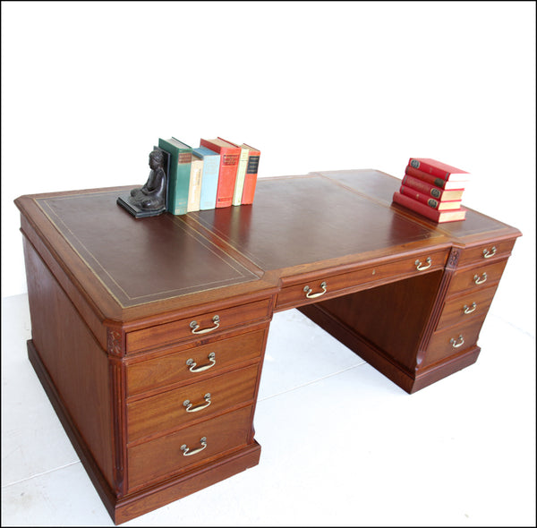 Large Vintage Executive Desk