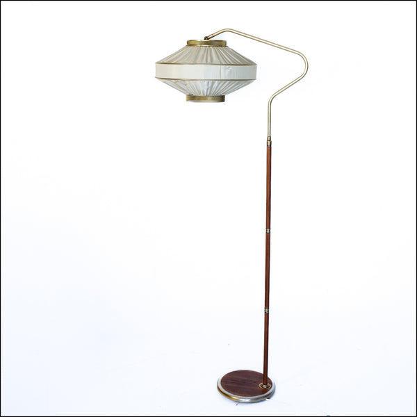1950s Adjustable Brass Floor Lamp