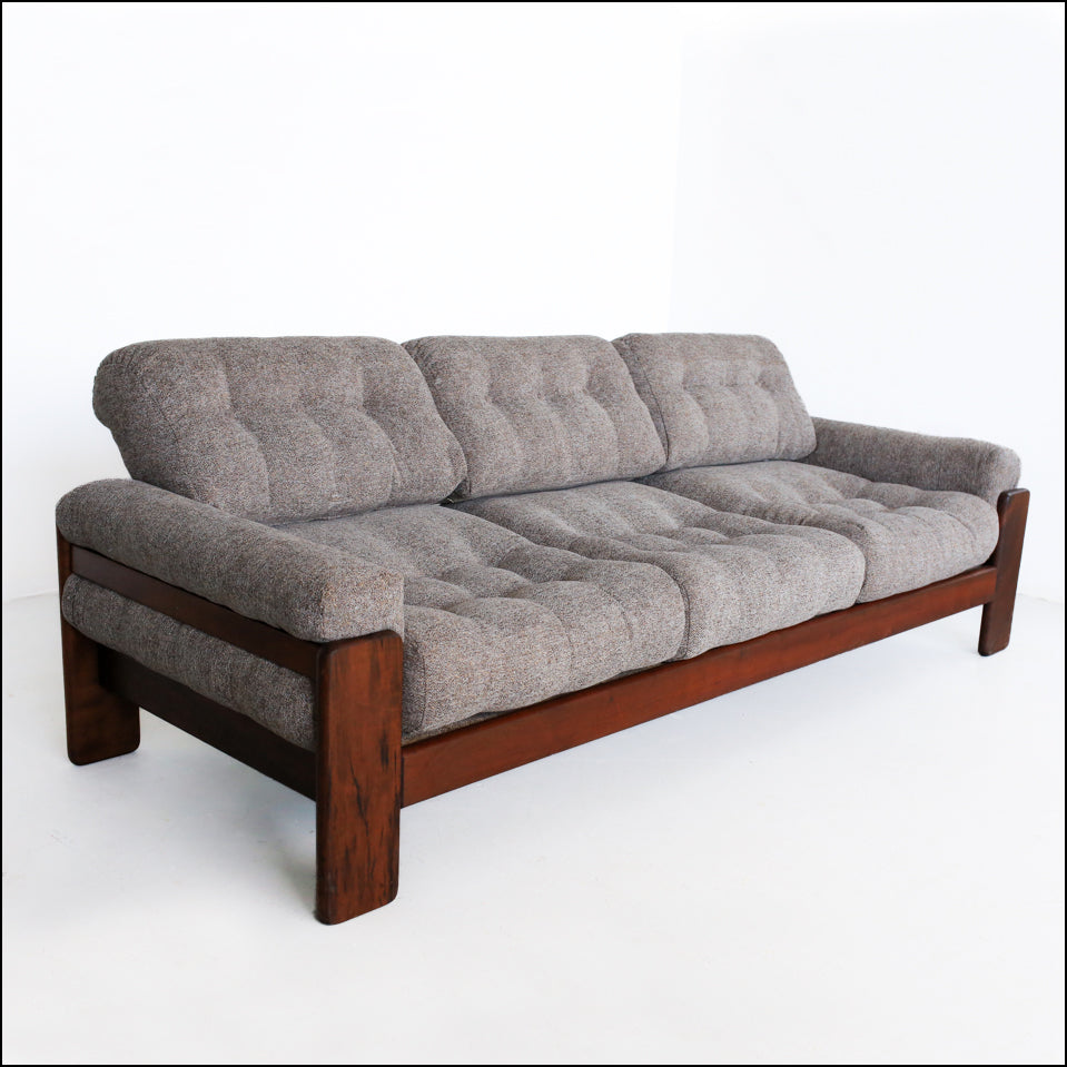Three-Seater Mid-Century Modern Sofa