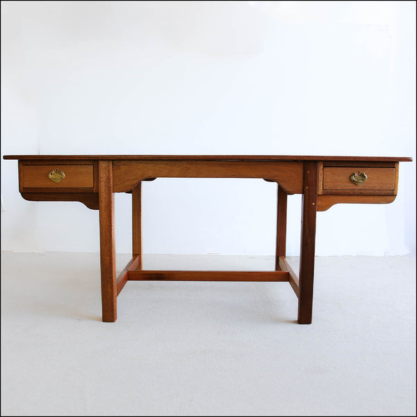 Large Desk with a Solid Wood Top
