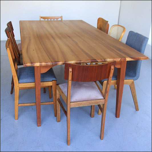 Eight-Seater Solid Wood Dining Table