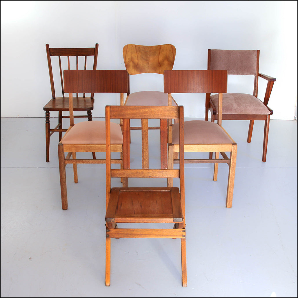 Mix and Match Vintage Dining Chairs - priced per chair