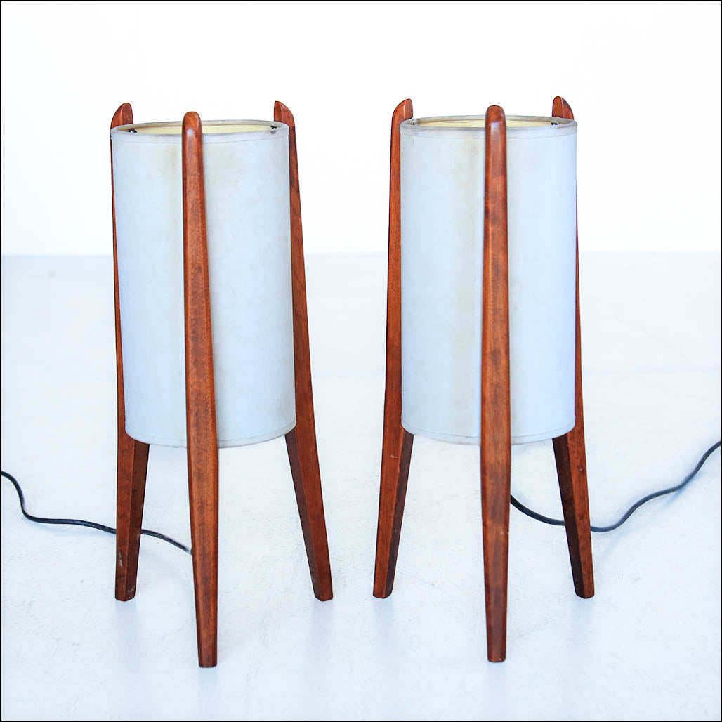 A Pair of MCM Bedside Lamps