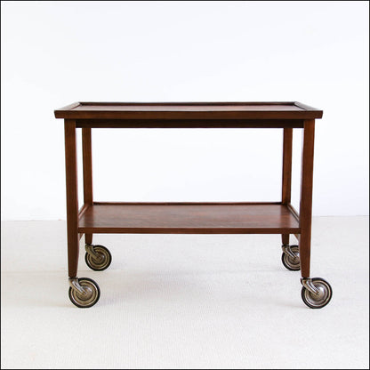 Vintage Imbuia Trolley