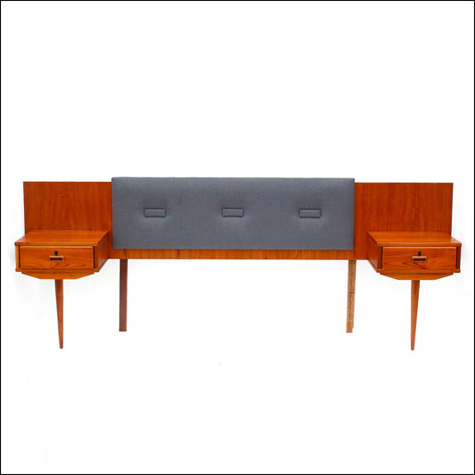 Double Bed Frystark Headboard with Pedestals