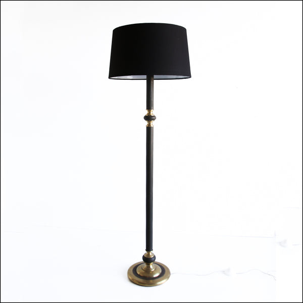 Black and Brass Vintage Floor Lamp