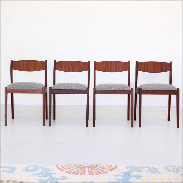 Set of Four Mid-Century Dining Chairs