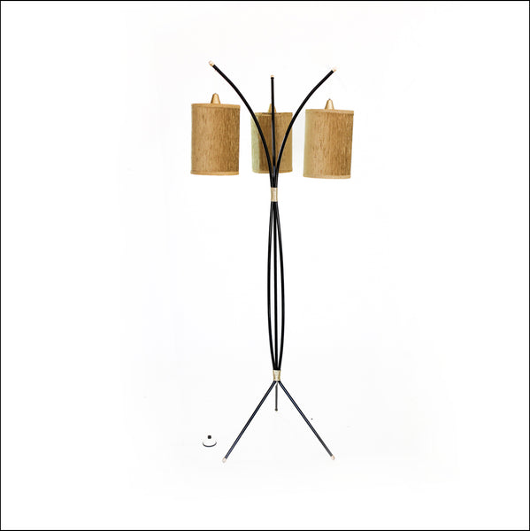 1950s Floor Lamp with Three Lights