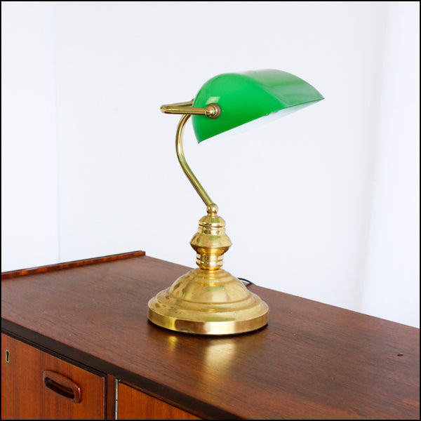 Vintage Banker's Desk Lamp