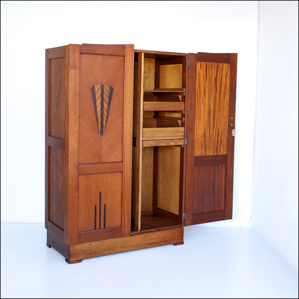 Two Door Art Deco Wardrobe