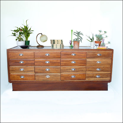 Restored Vintage Haberdashery Cabinet