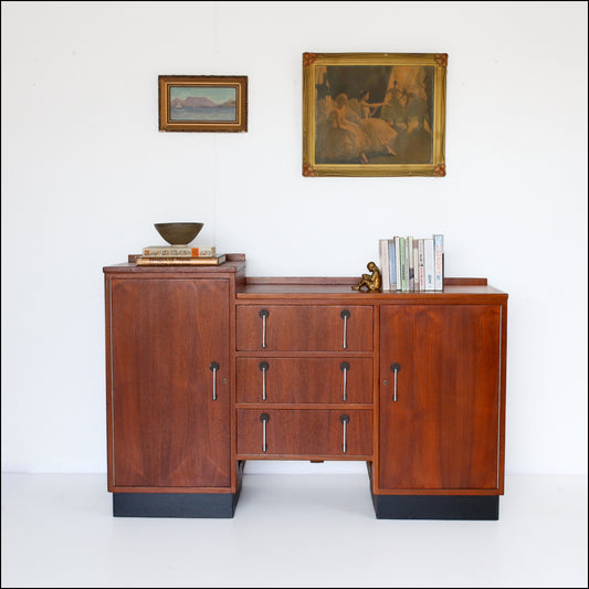 Solid Wood Art Deco Sideboard