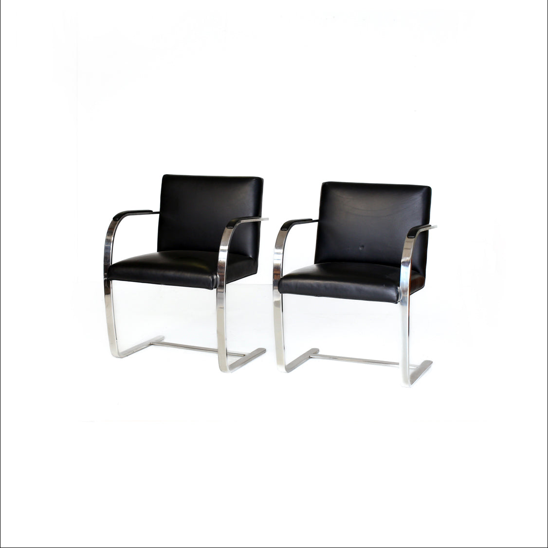 A Pair of 'Brno' Style Chairs by Mies van der Rohe
