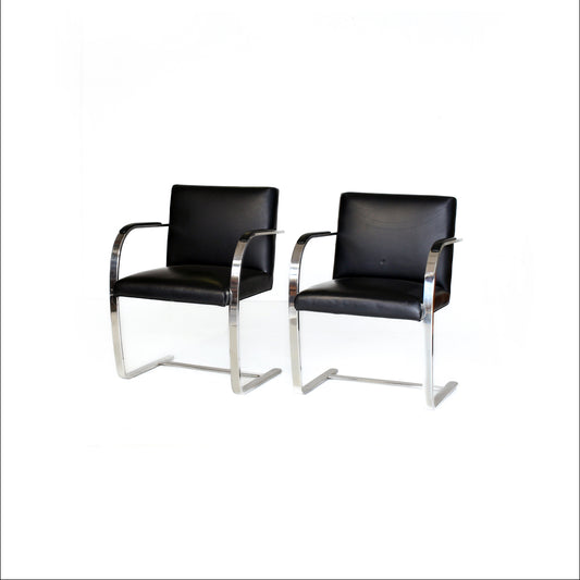 A Pair of 'Brno' Style Chairs by Mies van der Rohe