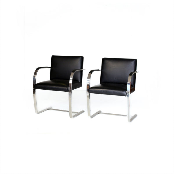 A Pair of 'Brno' Style Chairs by Mies van der Rohe