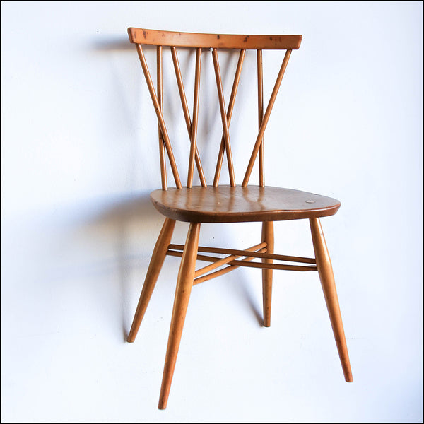 A Set of Four Vintage Shalstone Dining Chairs by Lucian Ercolani for Ercol (Two Sets Available)