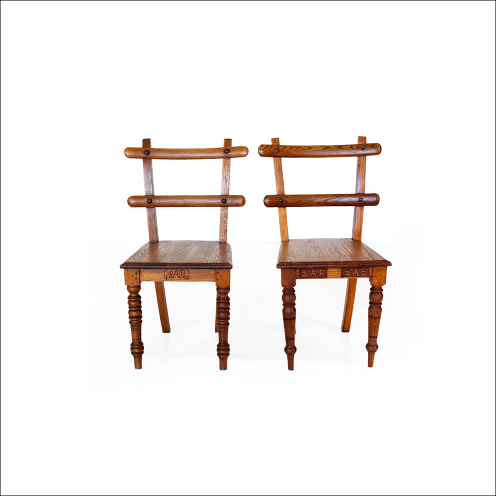 Pair of Antique SAR Oak Chairs