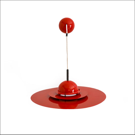 Mid-century Flying Saucer Pendant Lamp
