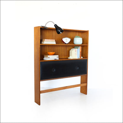 Vintage Headboard with Shelf