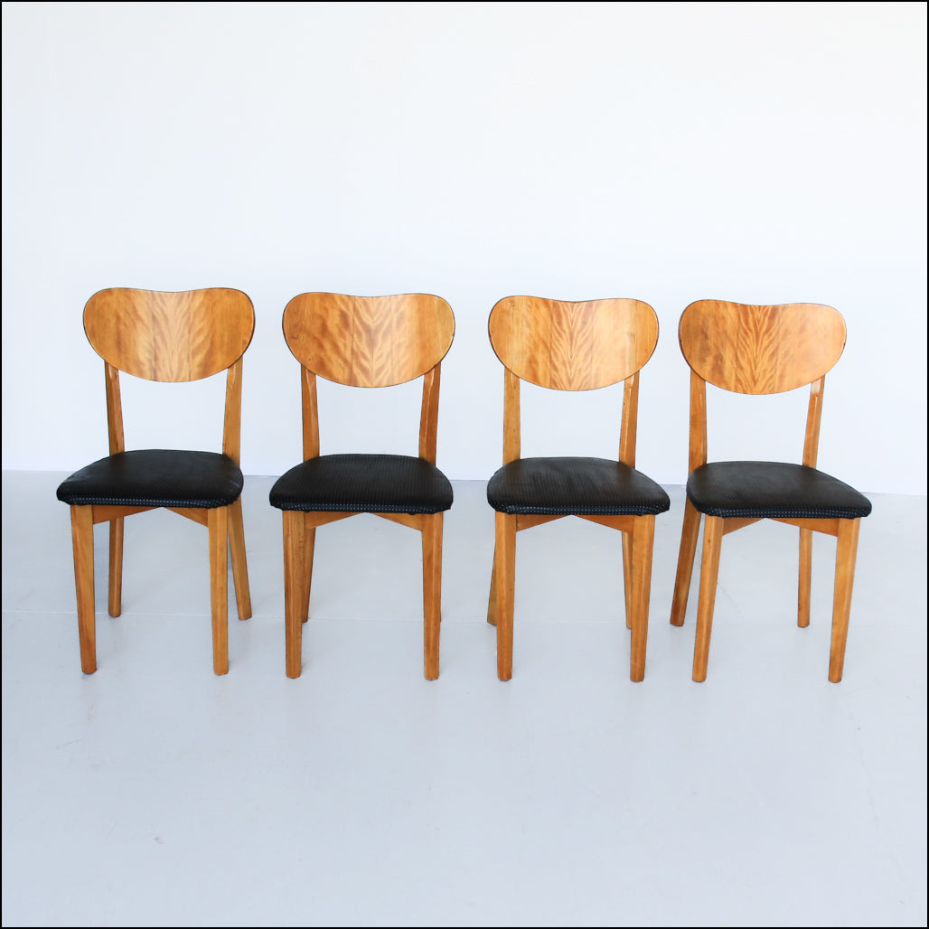A Set of Four Bakker & Steyger Dining Chairs