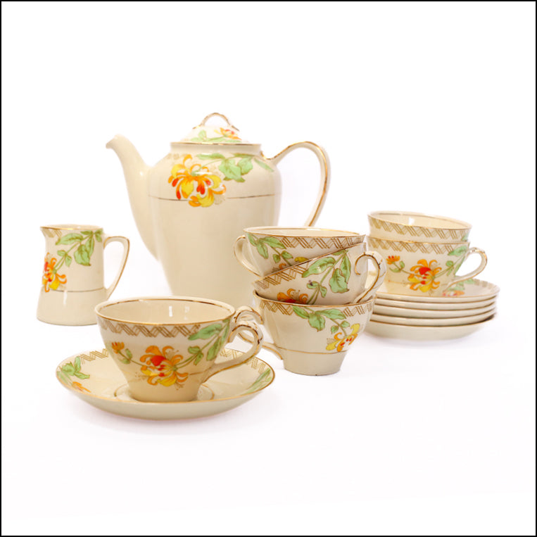 Vintage Madock England Honeysuckle Part Tea Service