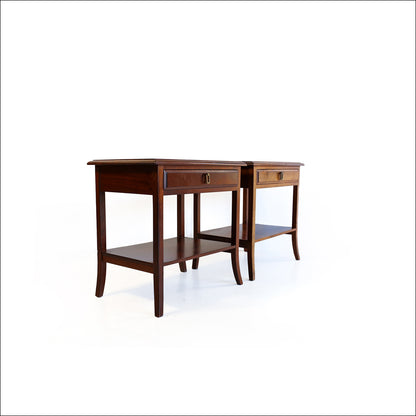 A Pair of Binnehuis Bedside Pedestals