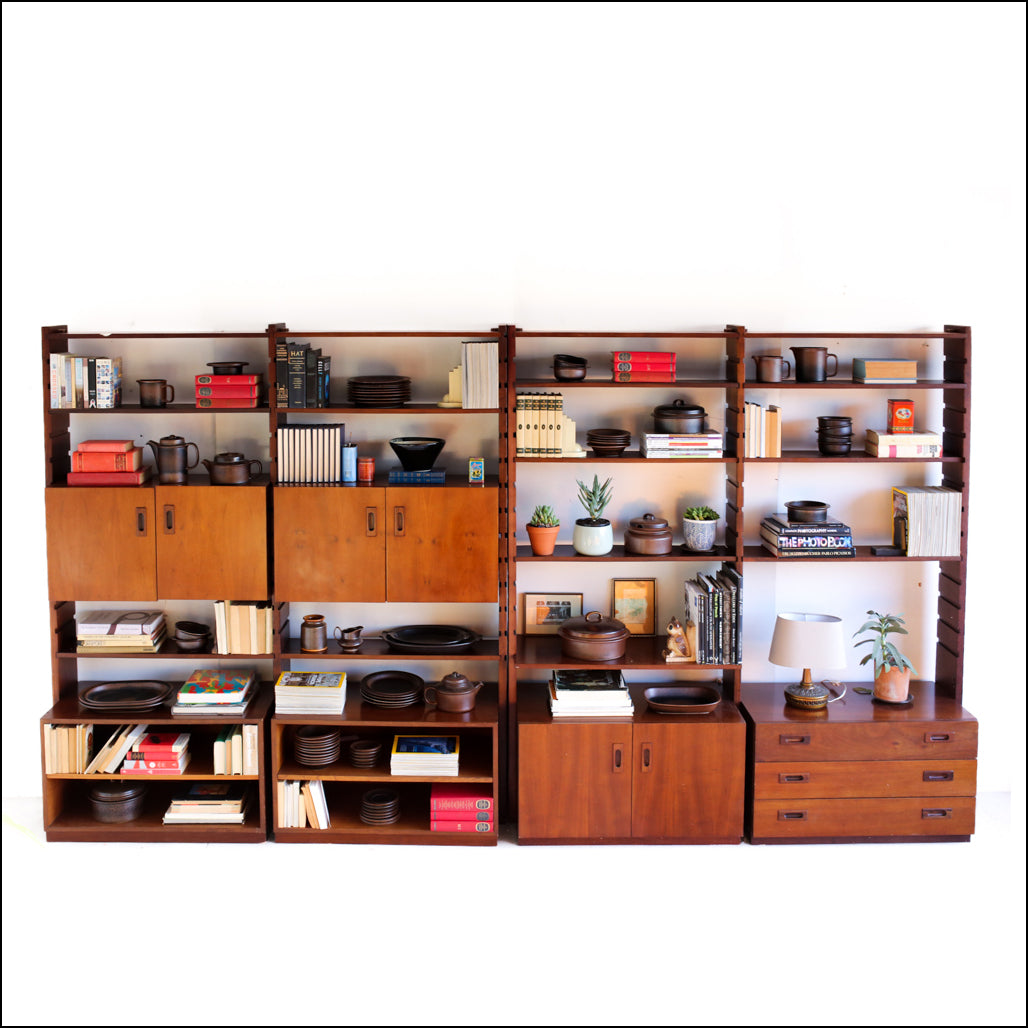 Large Mid-century Modular Wall Unit