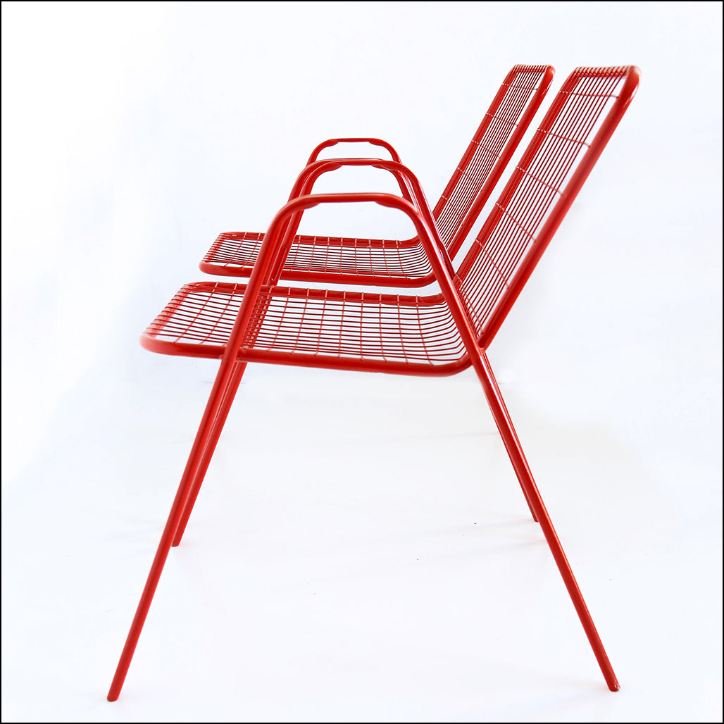 Vintage Red Patio Chairs