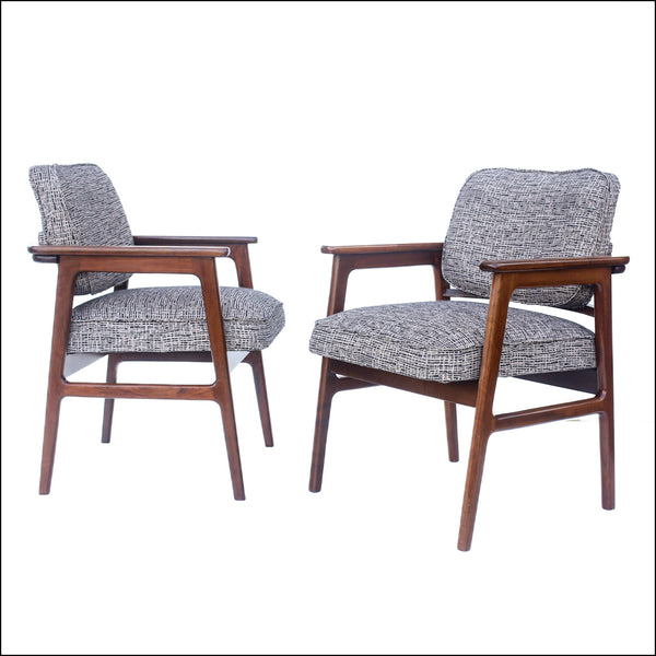 A Pair of Imbuia Waiting Chairs