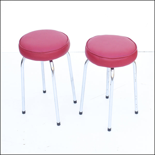 Two Vintage Kitchen Stools