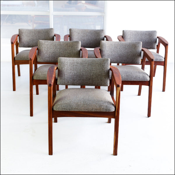 Set of Six Kiaat Dining Chairs