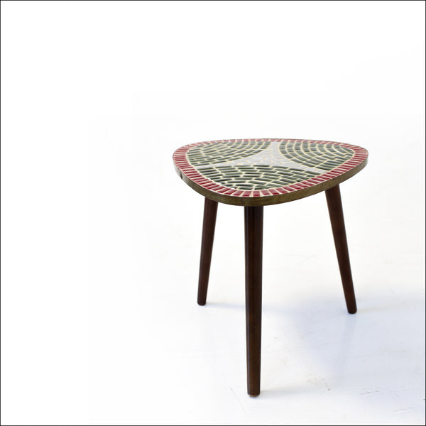 Vintage Tile Top Side Table