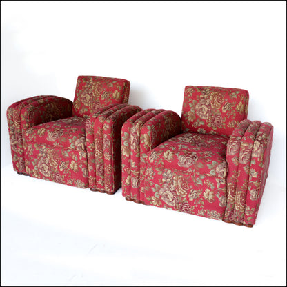Two Antique Art Deco Chairs