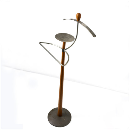 Vintage Steel and Wood Dumb Valet