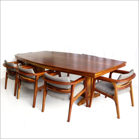 Large Solid Kiaat Dining or Boardroom Table