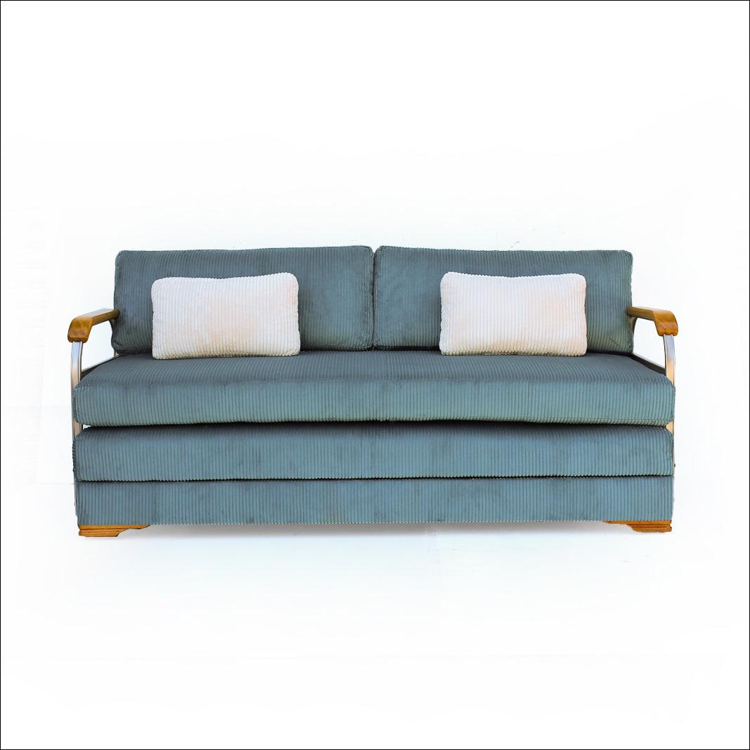 Extendable Bauhaus Sofa, Airflex 1940s