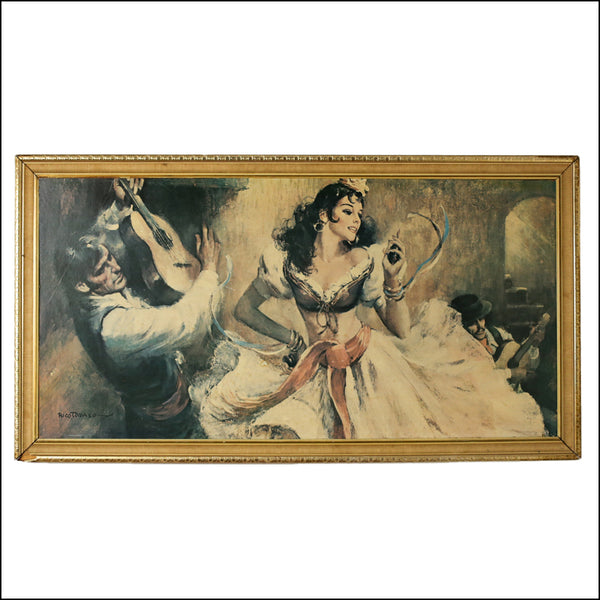 Large Framed Habanero Flamenco Dancer Print